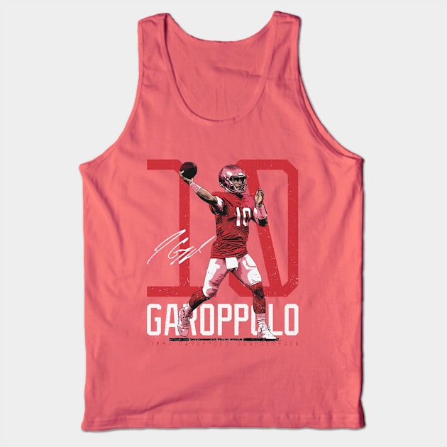 Jimmy Garoppolo San Francisco Bold Number Tank Top by Chunta_Design